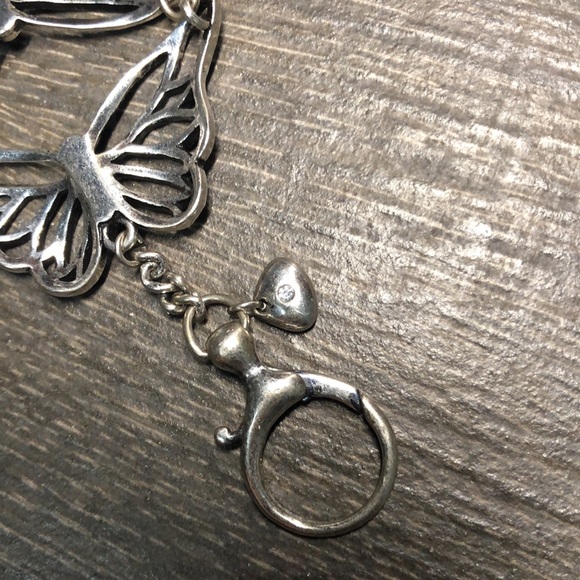 Fossil Silver-Tone Turquoise Butterfly Bracelet - Picture 7 of 11